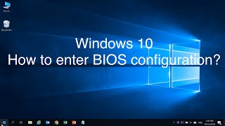 Windows 10  How to Enter BIOS Configuration  ASUS SUPPORT [upl. by Yarased]