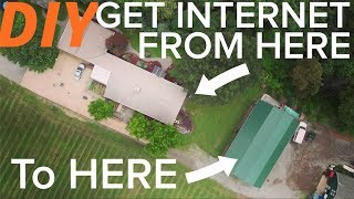 How To get Internet From a House To Outbuildings Barn Studio Office Setting Up a Wifi Bridge [upl. by Garett]