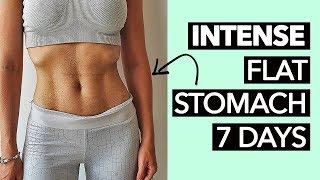 1 Week Flat Stomach Workout Intense [upl. by Asetal]