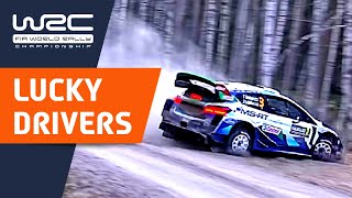 Big Saves and Close Calls The Luckiest Drivers of the World Rally Championship [upl. by Kelli159]