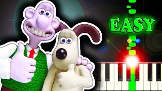 WALLACE AND GROMIT THEME  A GRAND DAY OUT  Piano Tutorial [upl. by Maisey]