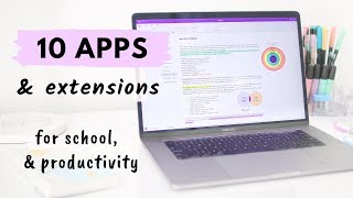 10 Apps amp Extensions for School amp Productivity all students need 🖥 [upl. by Etnud]