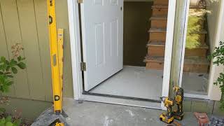 Jeld Wen Front Door Installation  Really crappy products and craftsmanship PART 1 [upl. by Drahcir764]