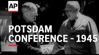 Berlin including Churchill Stalin and Truman at Potsdam Conference  1945 [upl. by Natam]