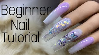 Beginner Nail Tech  How To Encapsulate Loose Gliiter  Nail Tutorial  Not Polish [upl. by Leftwich566]