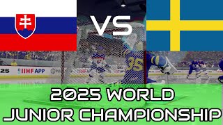 2025 WORLD JUNIOR CHAMPIONSHIP SLOVAKIA VS SWEDEN [upl. by Ppilihp988]