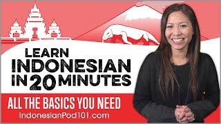 Learn Indonesian in 20 Minutes  ALL the Basics You Need [upl. by Zuzana254]