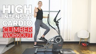 15 Min High Intensity Elliptical Cardio Climber HIIT [upl. by Des]