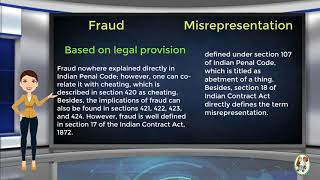 What is Difference Between Fraud amp Misrepresentation [upl. by Llennoc]