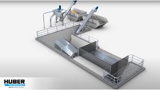 HUBER Grit Treatment System RoSF5  Animation [upl. by Cogswell318]