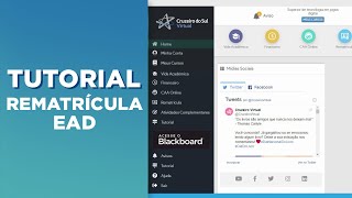 TUTORIAL  REMATRÍCULA CRUZEIRO DO SUL VIRTUAL [upl. by Cotter757]