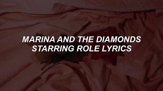 starring role  marina and the diamonds lyrics [upl. by Elspet]