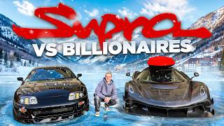 1000HP Supra terrorizing Billionaires Hypercarmeet in Switzerland [upl. by Tristram164]