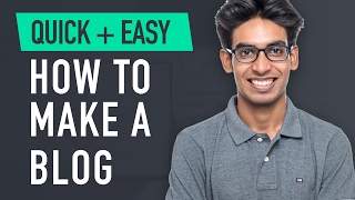 How to Make a Blog  Quick amp Easy [upl. by Karp]