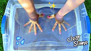 DIY Ultra CLEAR Slime How to Make Crystal Clear Thick Slime [upl. by Gotthelf379]