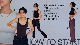 HOW TO START SEWING YOUR OWN CLOTHES Beginner Guide [upl. by Eita]