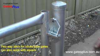 Gate Latch 2 way for round pipe and square [upl. by Nnyllatsyrc7]