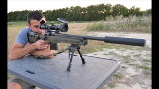 The Quietest Sniper Rifle  Suppressed Subsonic 308 [upl. by Innep]