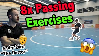 8 Essential Passing Drills For Soccer amp Futsal Players [upl. by Pentheas]