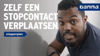 Stopcontact verplaatsen  Wanden en plafonds  How to met GAMMA [upl. by Adeuga]