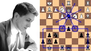 Bobby Fischers 21move brilliancy [upl. by Adnarom88]