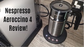 Nespresso Aeroccino 4 Milk Frother Review  Worth upgrading from the Aeroccino 3 [upl. by Meelas]