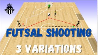 Futsal Shooting Drill 1  3 Variations [upl. by Pettifer]