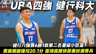 【112UBA四強 健行科大】健行八強賽6勝1敗第二名晉級小巨蛋 蔡宸綱繳場均201分 孫琦森推快節奏扮演奇兵｜Ft劉孟竹 孫琦森｜ [upl. by Ecnadnak]