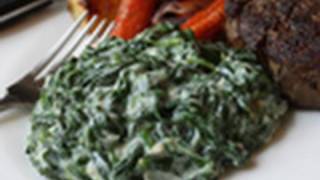 Creamed Spinach Recipe  Steakhouse Creamed Spinach [upl. by Enwad328]