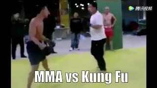 Kung Fu Fighter Challenges MMA Fighter In China  Martial Arts Lessons [upl. by Venditti16]