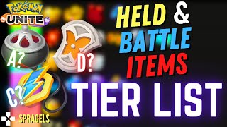 NEW Pokemon Unite Items Tier list [upl. by Yssis215]