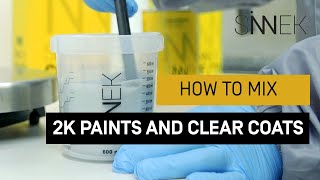 HOW TO MIX 2K PAINTS Primers and Clear Coats [upl. by Sheena]