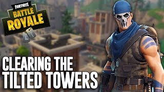 Clearing The Tilted Towers Fortnite Battle Royale Gameplay  Ninja [upl. by Tamar]