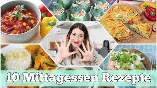 10 Mittagessen REZEPTE 🍝 Für die ganze Familie  Schnell Einfach amp Lecker [upl. by Nylisoj]