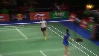 Final campeonato mundial Badminton 2014 Carolina Marin campeona [upl. by Marva]