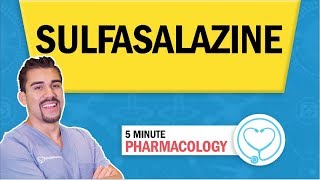 Pharmacology  Sulfasalazine nursing RN PN NCLEX [upl. by Popele5]