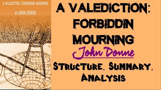 A Valediction Forbidding Mourning by John Donne  Summary Analysis Explanation [upl. by Eckblad]