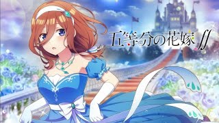 Gotoubun no Hanayome Season 2  1 hour  Miku Character Song  Three Feelings [upl. by Talmud]