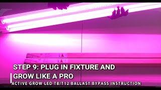 How to Convert Any T8T12 Fixture into an LED Grow Light Fluorescent Fixture Retrofit Instructions [upl. by Leventis26]