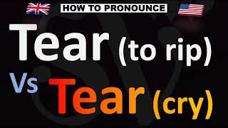 How to Pronounce TEAR Vs TEAR [upl. by Ymmor791]