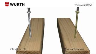 Viti truciolari per legno ASSY® 30  Würth [upl. by Hniv]