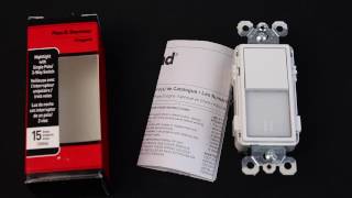 Review Legrand Nightlight Switch NTL873WCC6 Pass Seymour [upl. by Ereynihc]