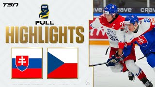 Slovakia vs Czechia FULL HIGHLIGHTS  2024 World Junior Championship [upl. by Ahsakal]