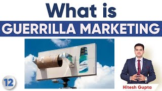 What is Guerrilla Marketing in Hindi  Guerrilla Marketing Ideas  Guerrilla Marketing Hitesh Gupta [upl. by Illoh]