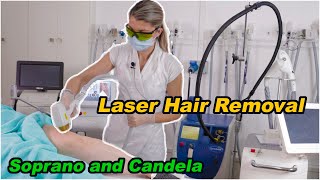 Laser Hair Removal  using Soprano Ice Platinum Laser amp Candela Laser Best Hair Removal in 2021 [upl. by Barling]