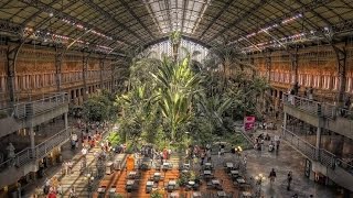 A Walk Around Atocha Railway Station Madrid [upl. by Othello821]