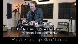 How To Tune E9 Pedal Steel Guitar Peterson StroboStomp HD [upl. by Liag767]