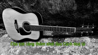 Karaoke Cánh Hồng Phai Beat Guitar Tone Nữ  Hoàng Yến Chibi [upl. by Ettezzil]