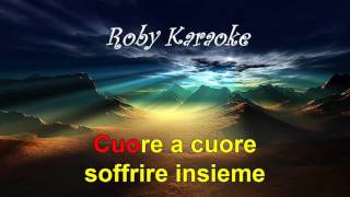 karaoke Adriano Celentano Addormentarmi così [upl. by Munroe]