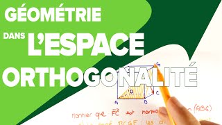 Orthogonalité dans lEspace  Produit Scalaire  Mathrix [upl. by Adlog]